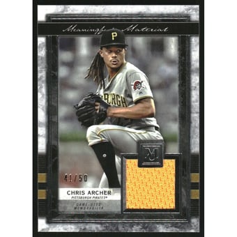 2020 Topps Museum Collection Meaningful Material Relics #MMRCA Chris Archer