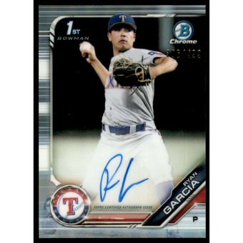 2019 Bowman Chrome Draft Autographs Refractors #CDARGA Ryan Garcia