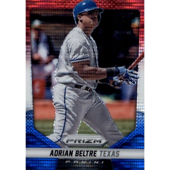 2014 Panini Prizm Prizms Red White and Blue Pulsar #45 Adrian Beltre