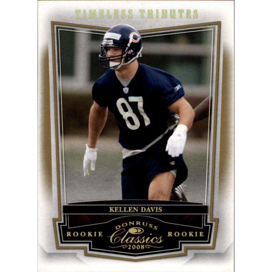 2008 Donruss Classics Timeless Tributes Gold #240 Kellen Davis. rookie card picture