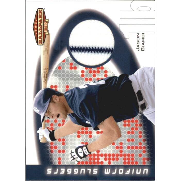 2002 Upper Deck Ballpark Idols Uniform Sluggers Jerseys #JGI Jason Giambi