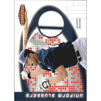 2002 Upper Deck Ballpark Idols Uniform Sluggers Jerseys #JGI Jason Giambi