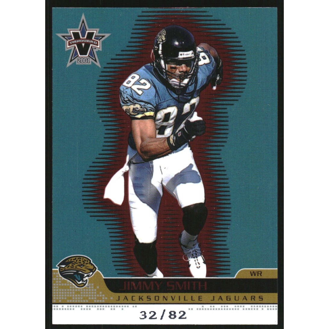 2001 Vanguard Red #43 Jimmy Smith/82