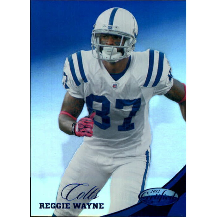 2012 Certified Mirror Blue #52 Reggie Wayne