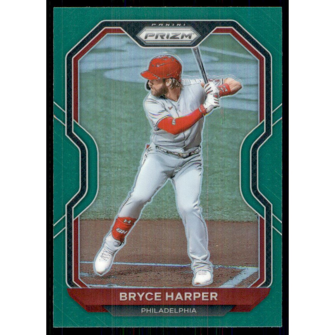 2021 Panini Prizm Prizms Green #187 Bryce Harper