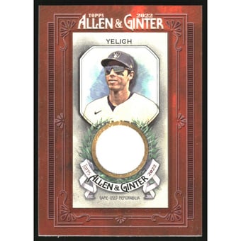 2022 Topps Allen and Ginter Mini Framed Relics #MFRCYE Christian Yelich