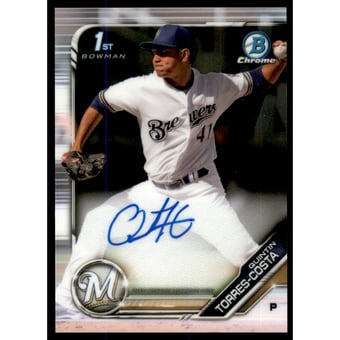 2019 Bowman Chrome Prospect Autographs #CPAQTC Quintin Torres-Costa