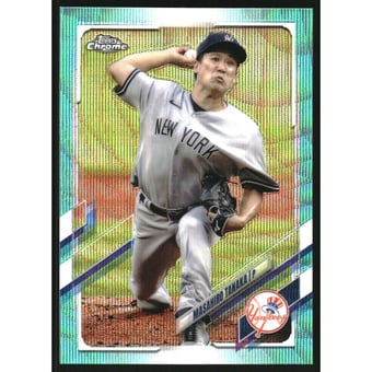 2021 Topps Chrome Aqua Wave Refractors #131 Masahiro Tanaka