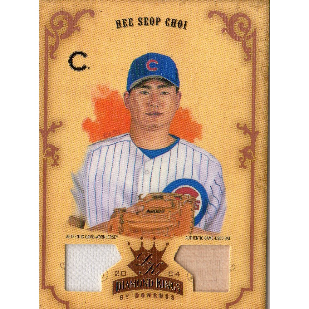 2004 Diamond Kings DK Materials Bronze #66 Hee Seop Choi Bat-Jsy/100