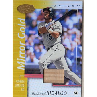 2002 Leaf Certified Mirror Gold #129 Richard Hidalgo Bat