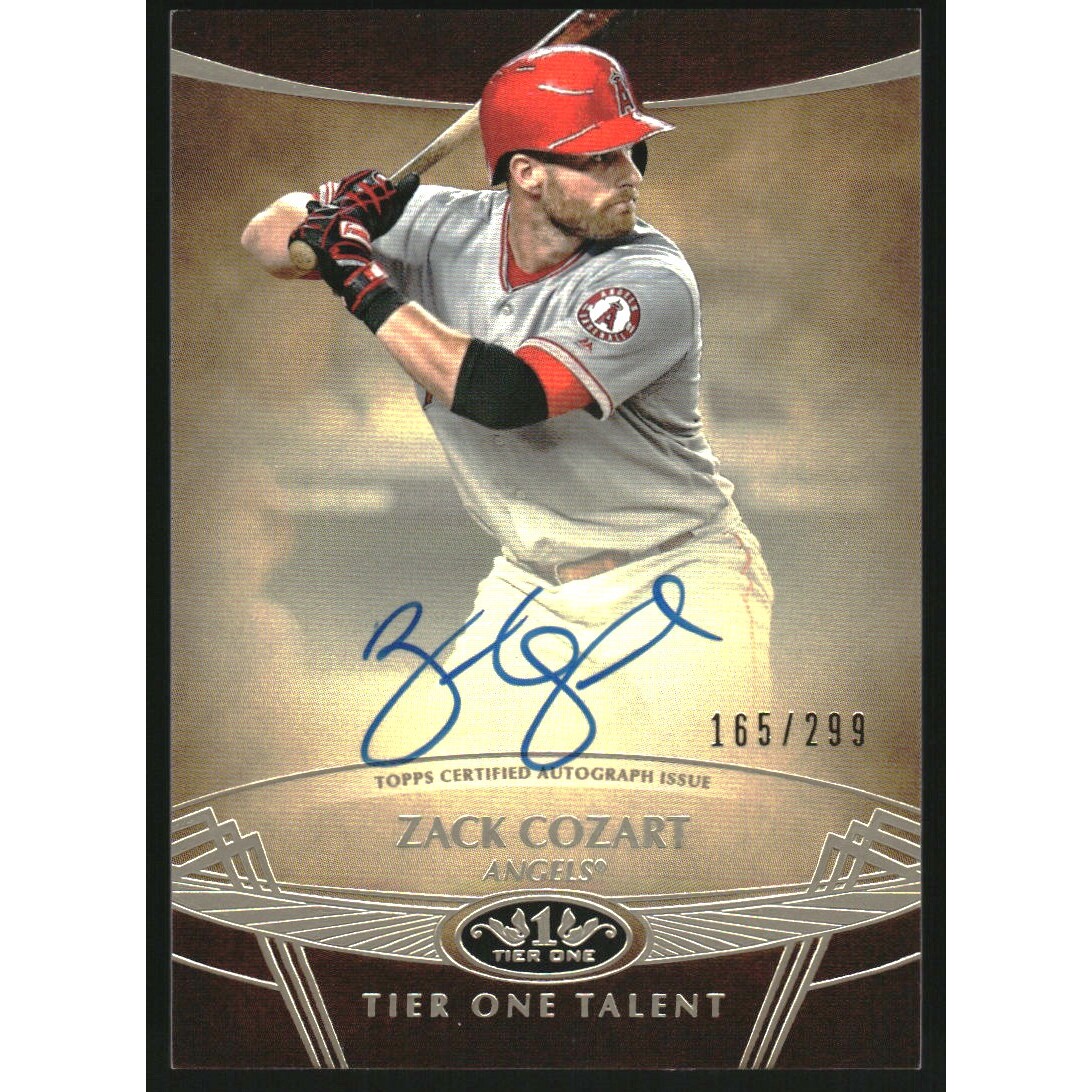 2019 Topps Tier One Talent Autographs #TTAZC Zack Cozart/299