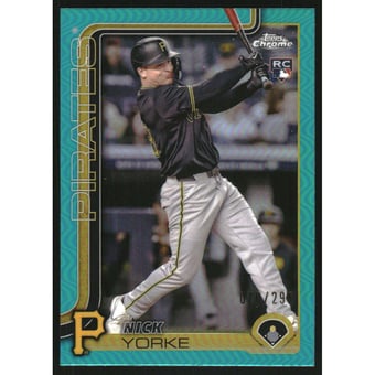 2025 Topps Chrome Teal Refractors #36 Nick Yorke