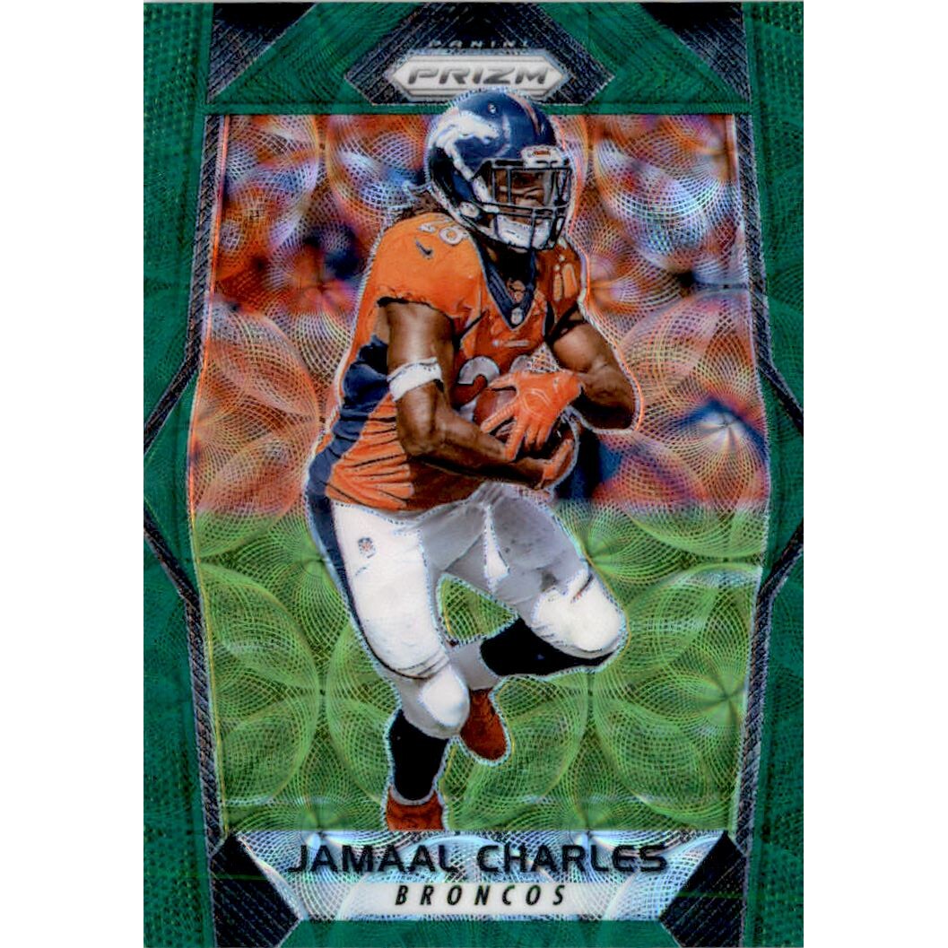 2017 Panini Prizm Prizms Green Scope #98 Jamaal Charles