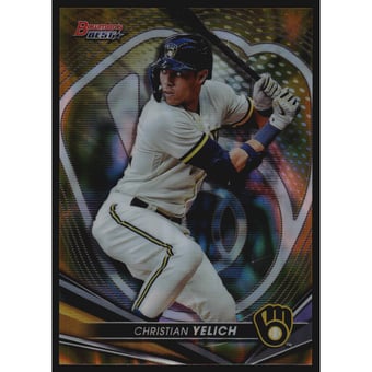 2022 Bowman's Best Gold Lava Refractors #24 Christian Yelich