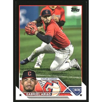 2023 Topps Black #402 Gabriel Arias