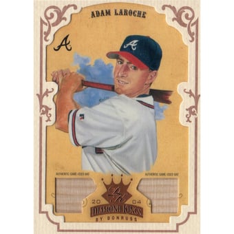 2004 Diamond Kings DK Materials Framed Bronze #126 Adam LaRoche Bat-Bat/100