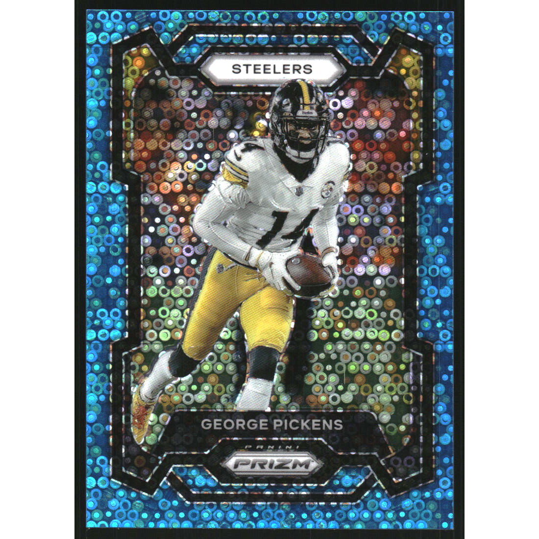 2023 Panini Prizm Prizms No Huddle Blue #248 George Pickens