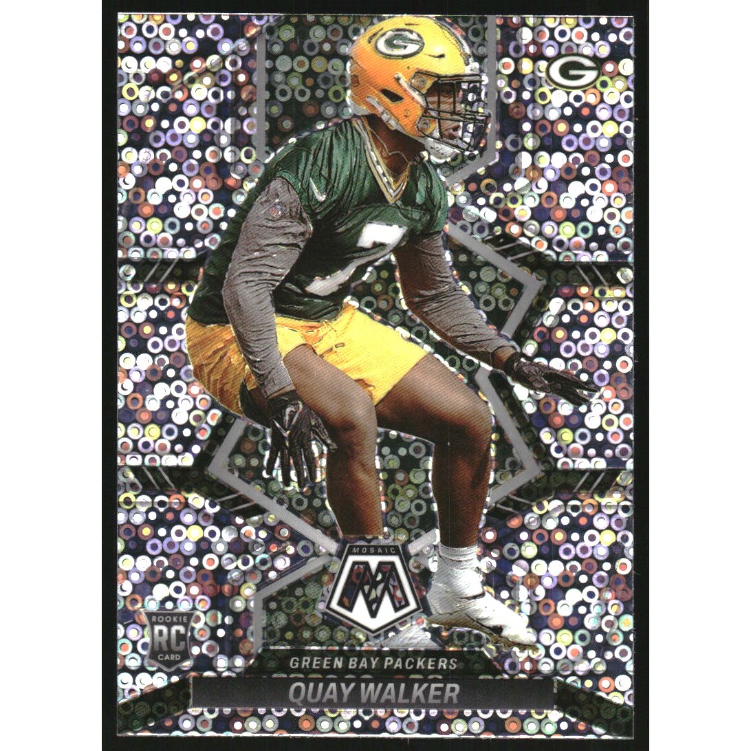 2022 Panini Mosaic Mosaic No Huddle Silver #372 Quay Walker