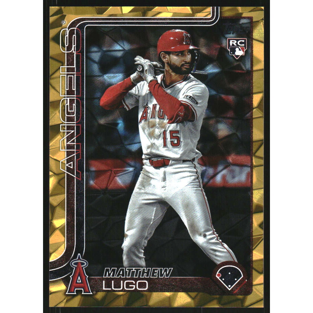 2025 Topps Update Gold Diamante Foil #US314 Matthew Lugo. rookie card picture
