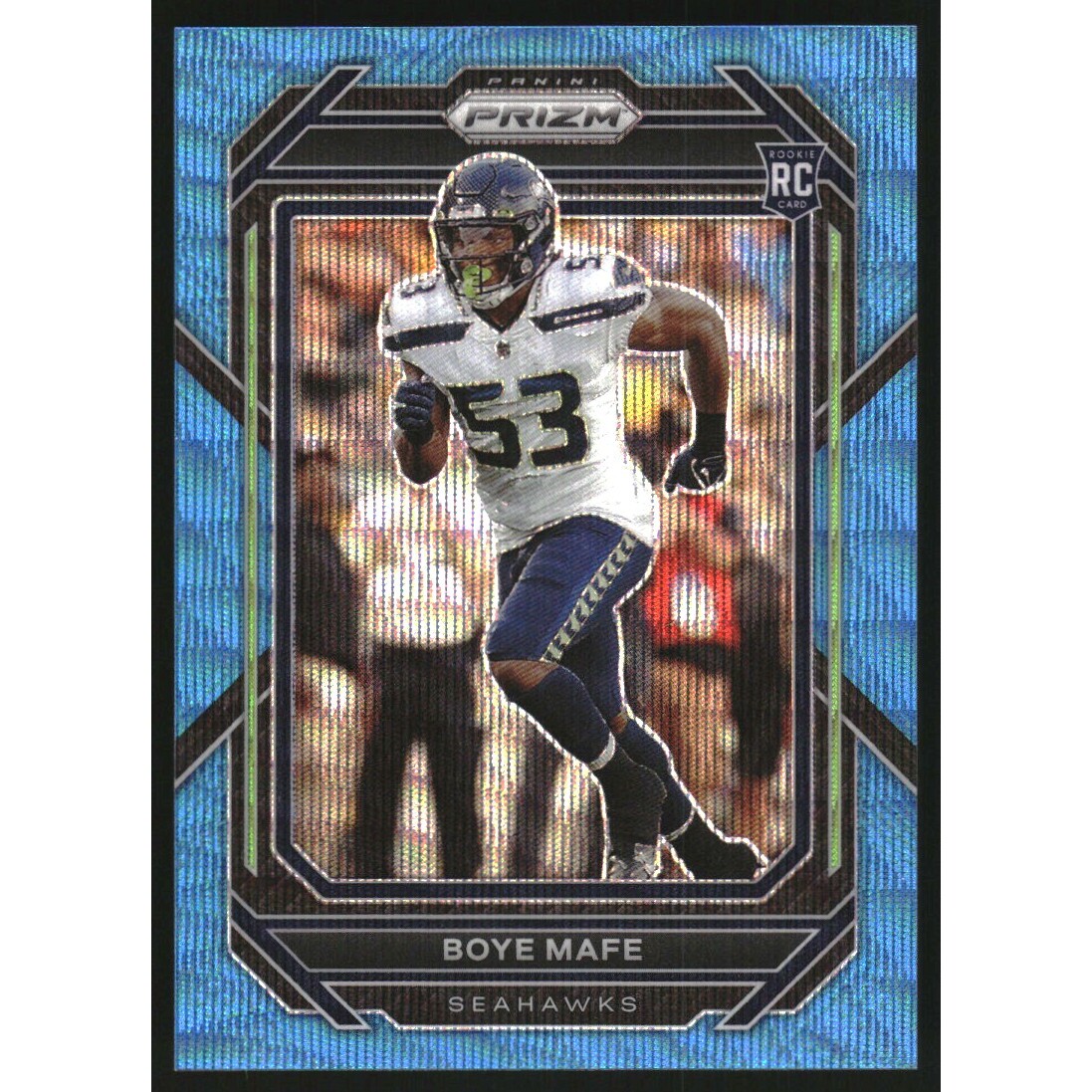 2022 Panini Prizm Prizms Blue Wave #386 Boye Mafe