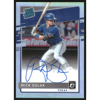 2020 Donruss Optic Rated Rookies Signatures Holo #7 Nick Solak