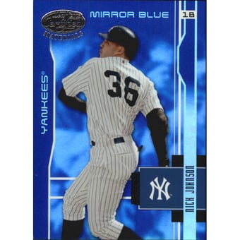 2003 Leaf Certified Materials Mirror Blue #130 Nick Johnson
