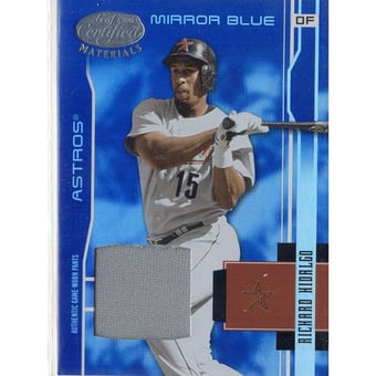 2003 Leaf Certified Materials Mirror Blue Materials #74 Richard Hidalgo Pants/100
