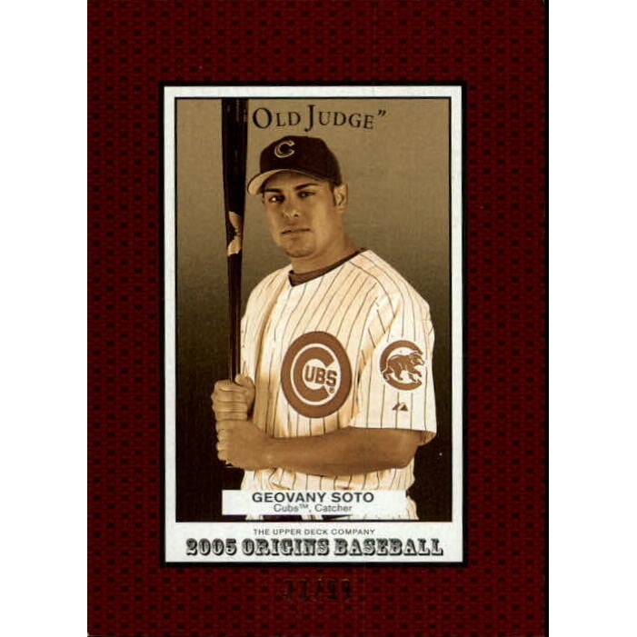 2005 Origins Old Judge Red #228 Geovany Soto YS