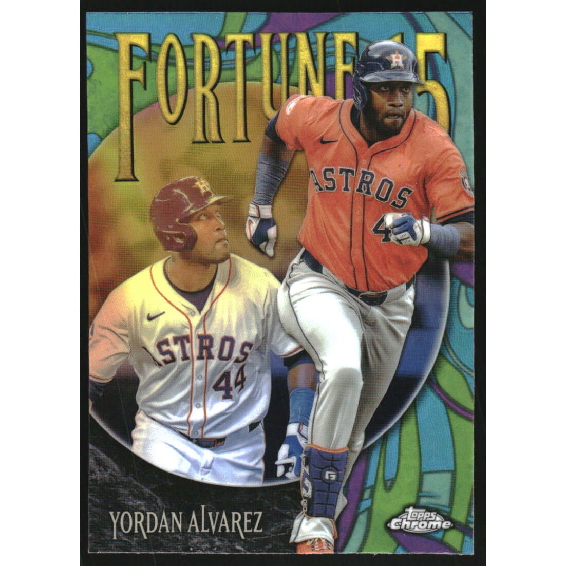2025 Topps Chrome Fortune 15 Green Refractors #F159 Yordan Alvarez