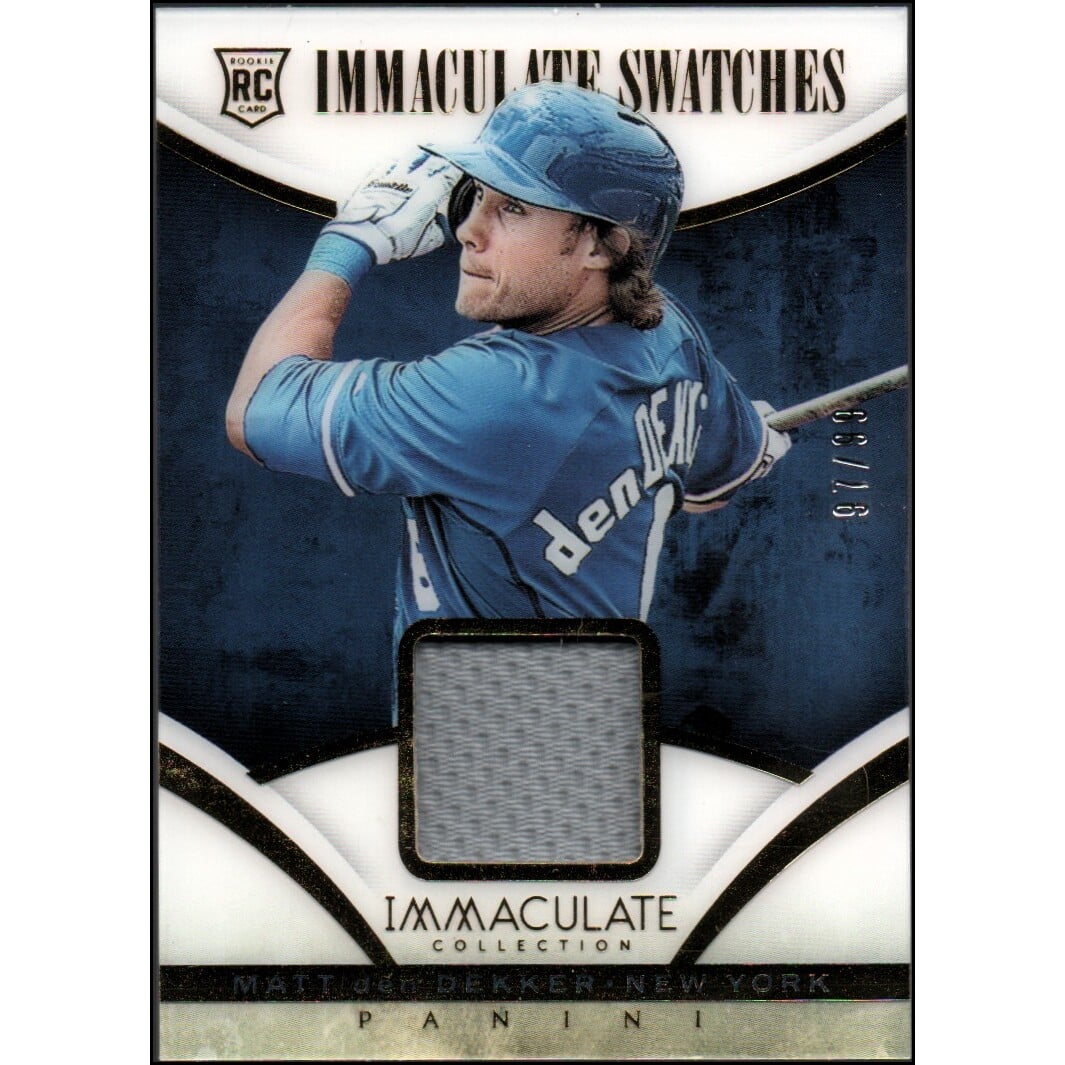 2014 Immaculate Collection Immaculate Swatches #93 Matt den Dekker/99