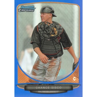 2013 Bowman Chrome Mini Blue Refractors #296 Chance Sisco