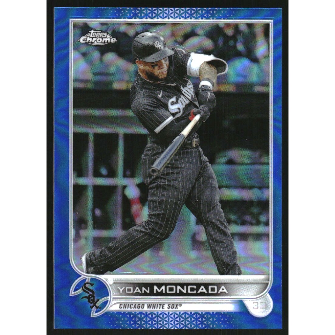 2022 Topps Chrome Blue Refractors #127 Yoan Moncada