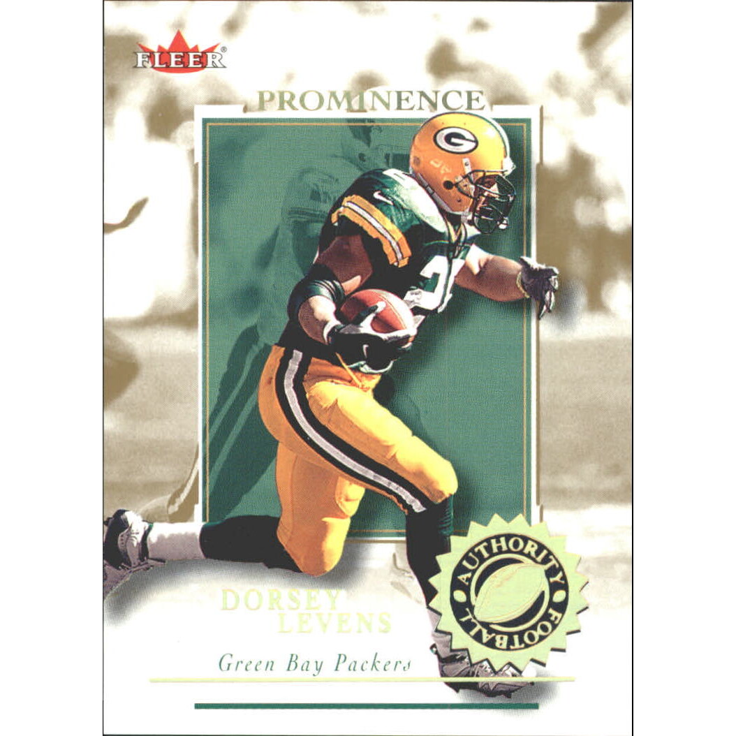 2001 Fleer Authority Prominence 125 #89 Dorsey Levens. rookie card picture