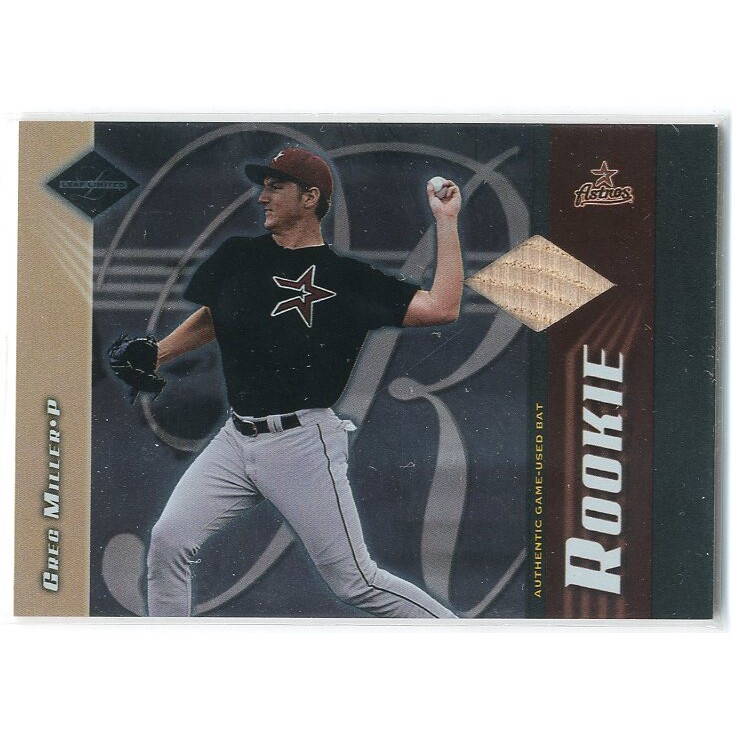 2001 Leaf Limited #339 Greg Miller Bat/700 RC