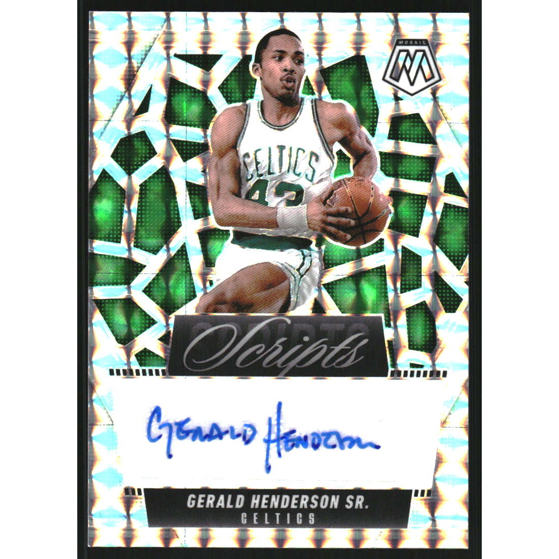 2024-25 Panini Mosaic Scripts #107 Gerald Henderson Sr.