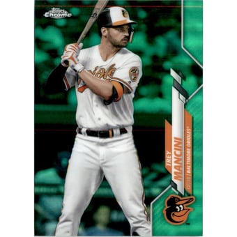 2020 Topps Chrome Green Refractors #188 Trey Mancini