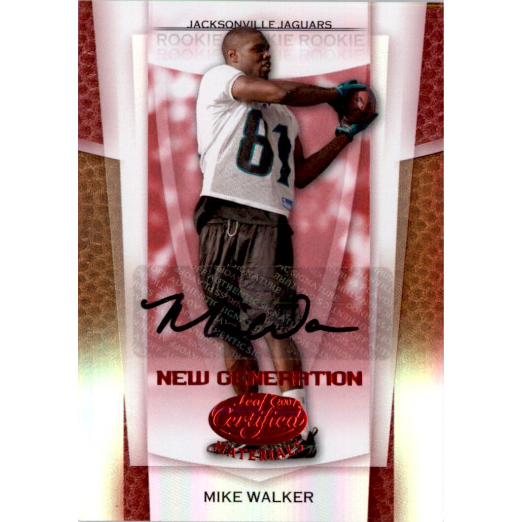 2007 Leaf Certified Materials Mirror Red Signatures #173 Mike Walker