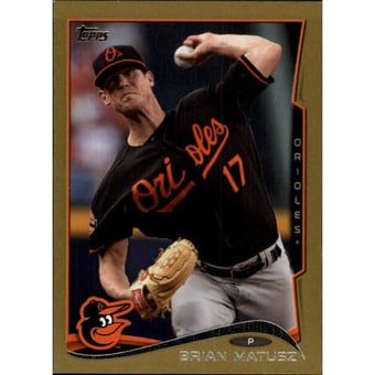 2014 Topps Mini Gold #547 Brian Matusz