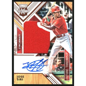 2018 Elite Extra Edition Future Threads Silhouette Autographs #29 Jose Siri/199