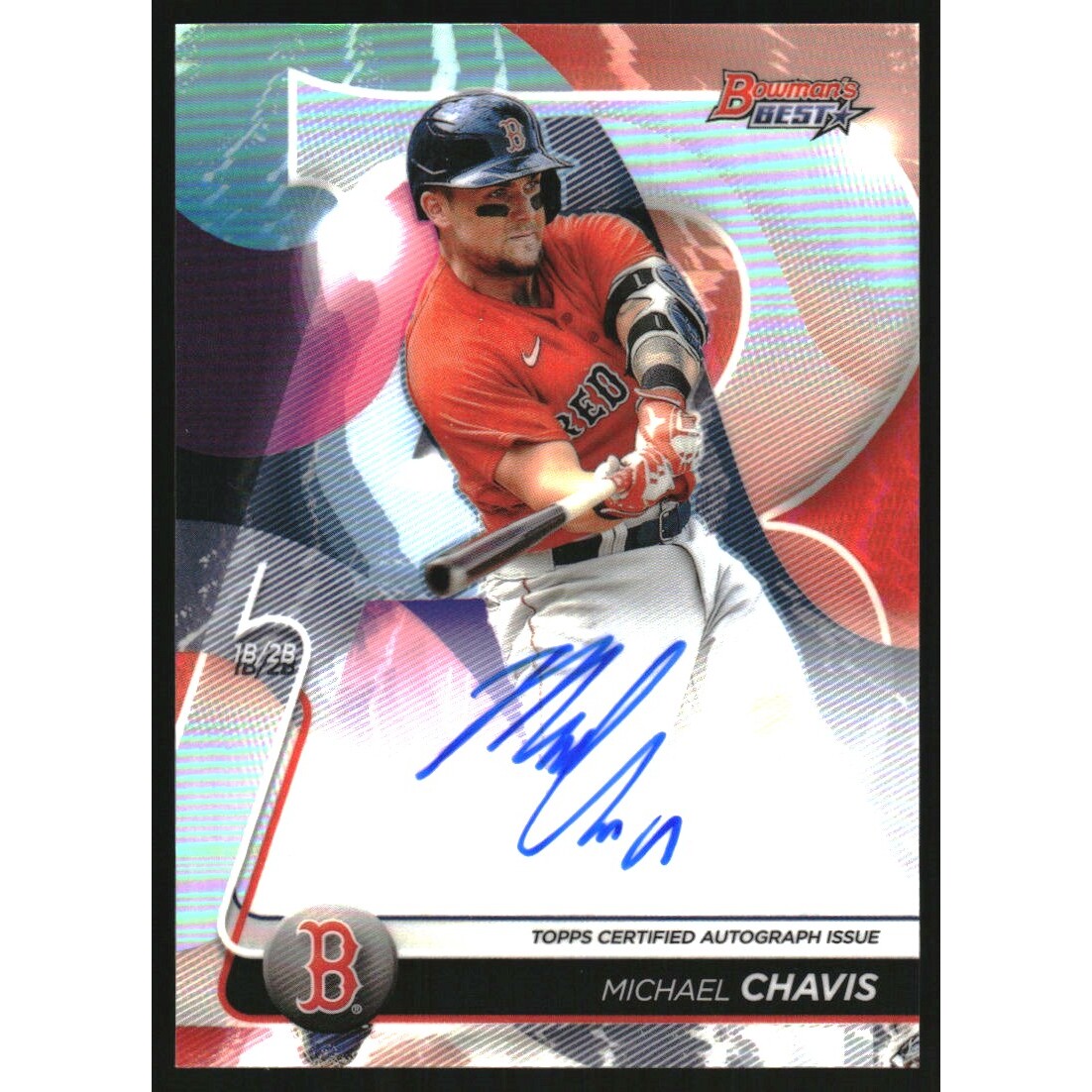 2020 Bowman's Best Best of '20 Autographs Refractors #B20MC Michael Chavis