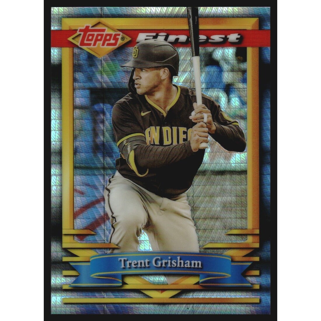 2021 Finest Flashbacks Prism Refractors #73 Trent Grisham