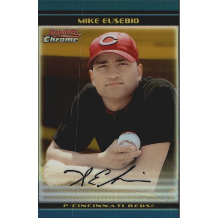 2002 Bowman Chrome Draft Gold Refractors #5 Mike Eusebio