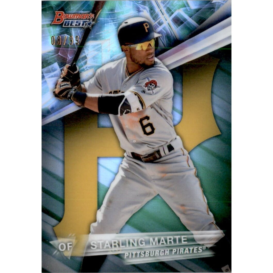 2016 Bowman's Best Green Refractors #53 Starling Marte