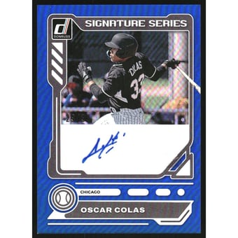 2023 Donruss Signature Series Blue #19 Oscar Colas/99