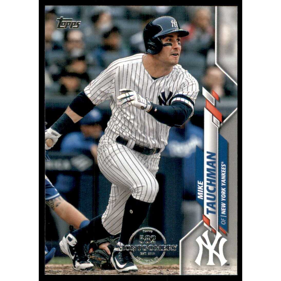 2020 Topps Factory Set 582 Montgomery Club #301 Mike Tauchman. rookie card picture