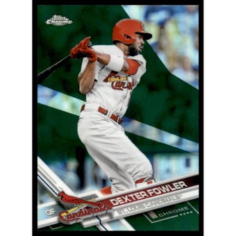 2017 Topps Chrome Green Refractors #179 Dexter Fowler