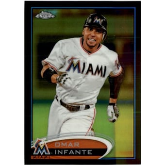2012 Topps Chrome Black Refractors #220 Omar Infante