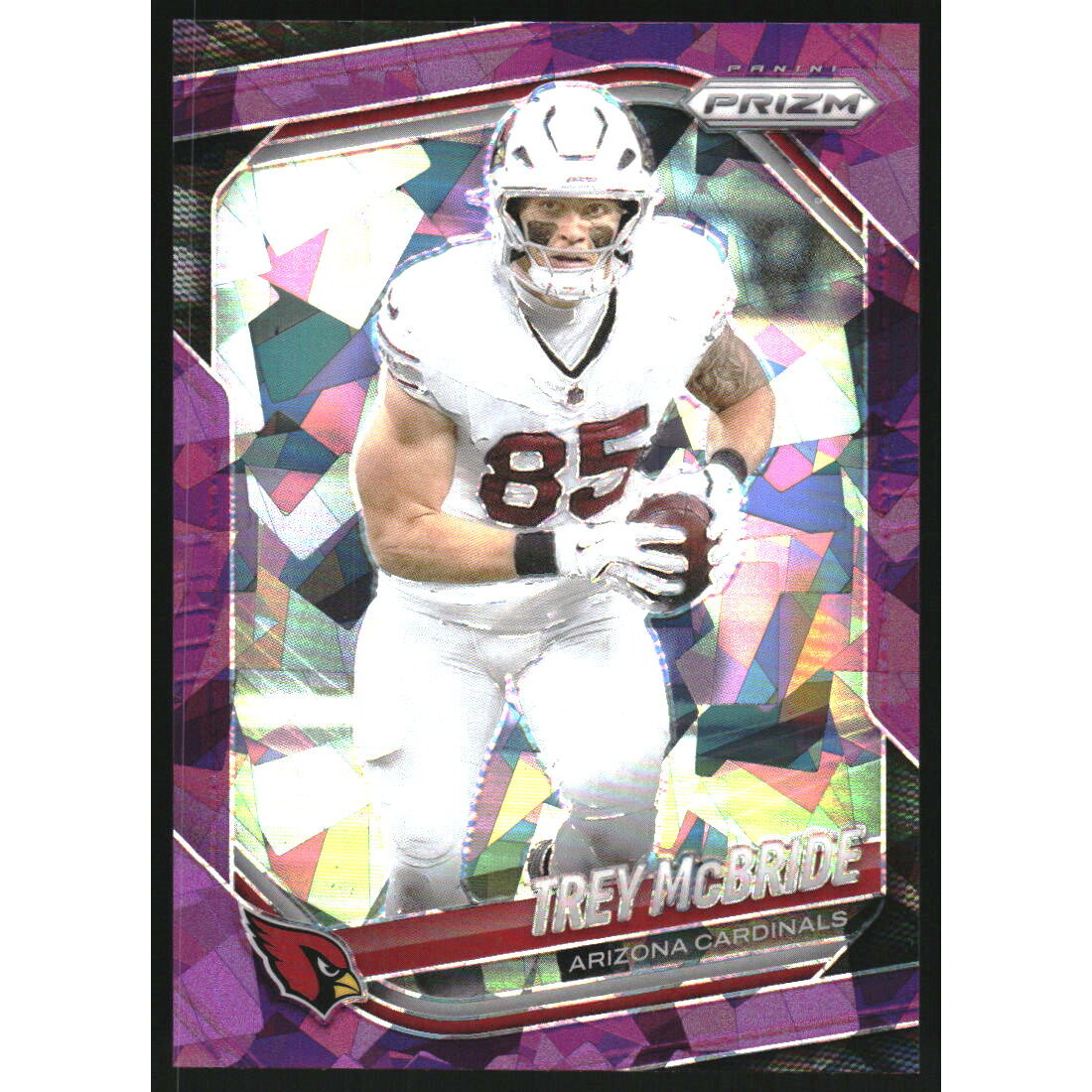 2025 Panini Prizm Prizms Purple Ice #274 Trey McBride