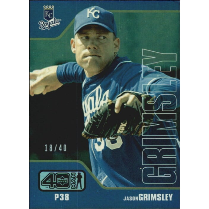 2002 Upper Deck 40-Man Electric Rainbow #326 Jason Grimsley. rookie card picture