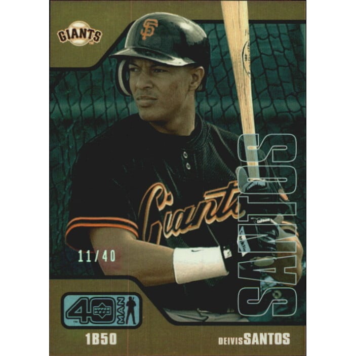 2002 Upper Deck 40-Man Electric Rainbow #775 Deivis Santos